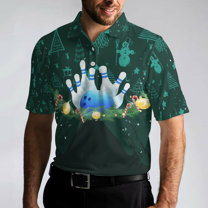 Drune | Weihnachtskranz mit Bowling Herren Polohemden