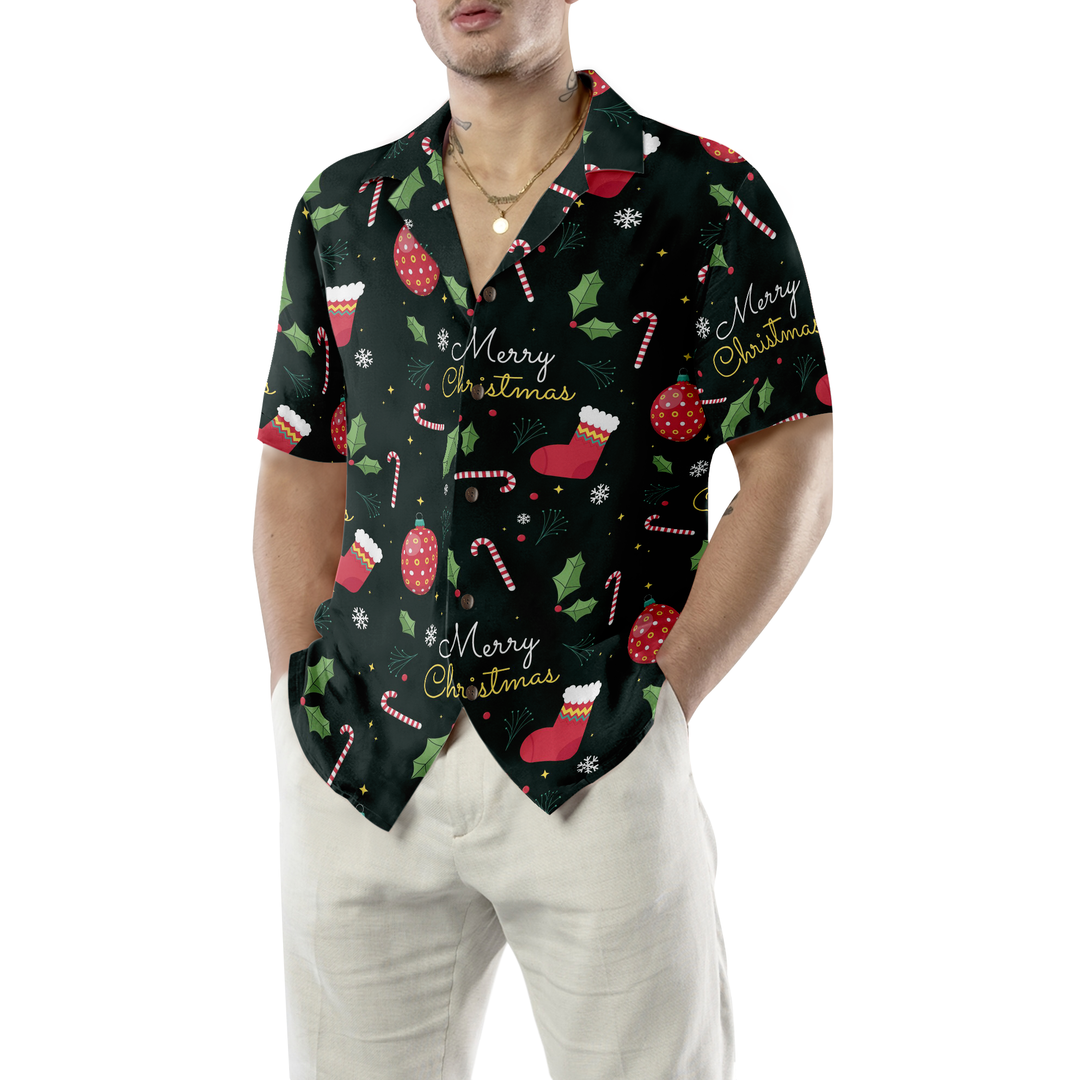 Drune | Hyperfavor Weihnachts-Hawaiianhemden, Fröhliche Weihnachten Musterhemd Kurzarm, Weihnachtshemd Geschenkidee für Männer und Frauen