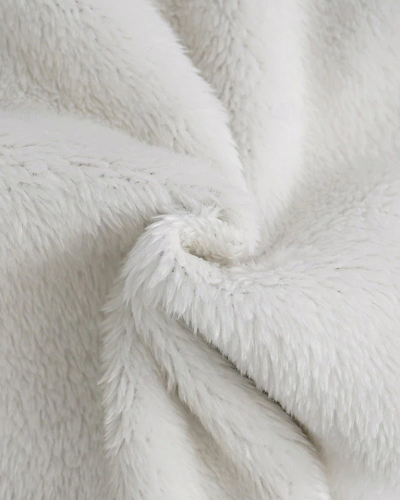 Drune | Aus Fleece mit Buchstaben Print