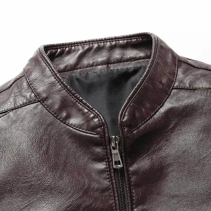 Drune | Moderne Slim Fit Herren Lederjacke