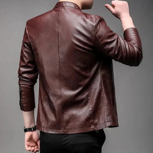 Drune | Moderne Slim Fit Herren Lederjacke