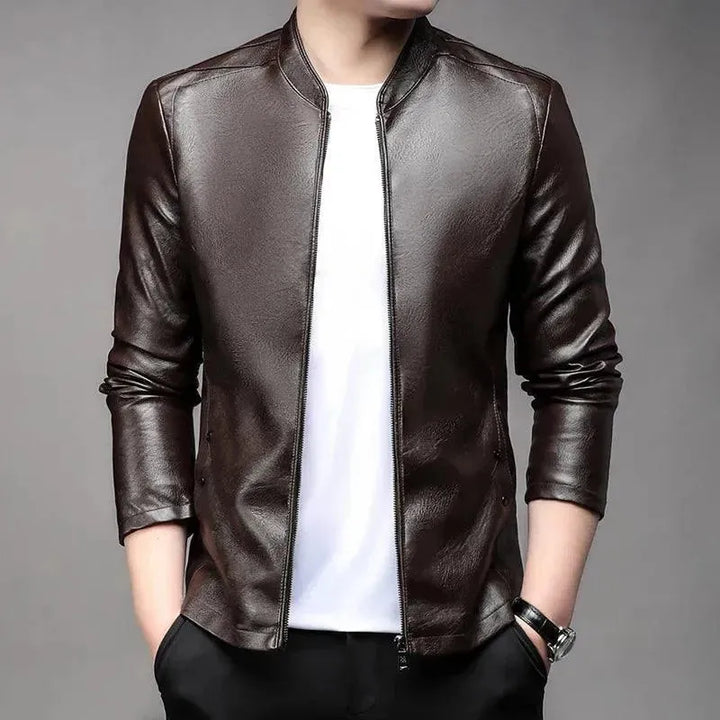 Drune | Moderne Slim Fit Herren Lederjacke