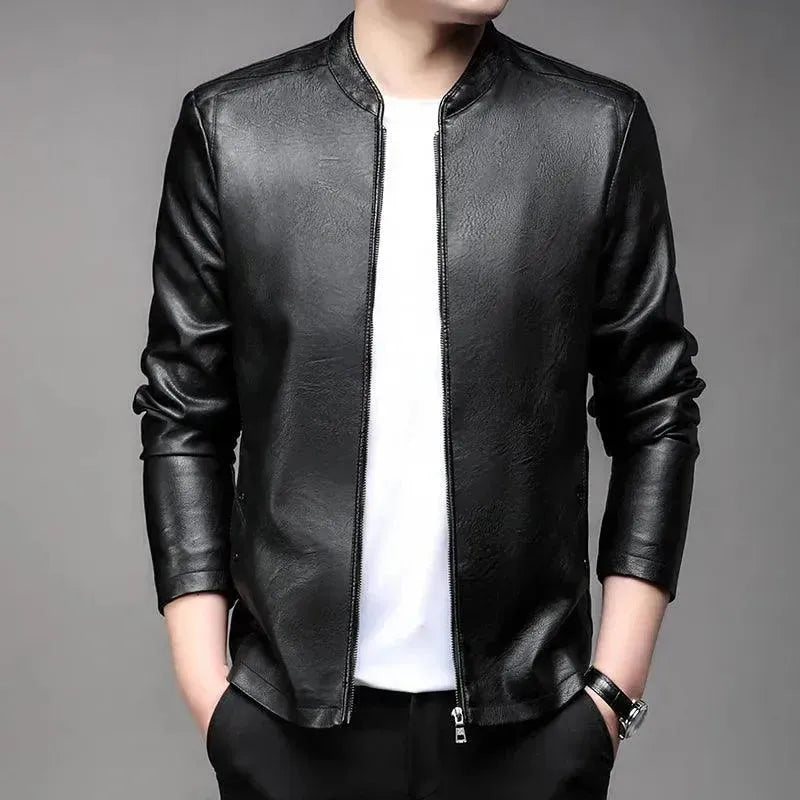 Drune | Moderne Slim Fit Herren Lederjacke