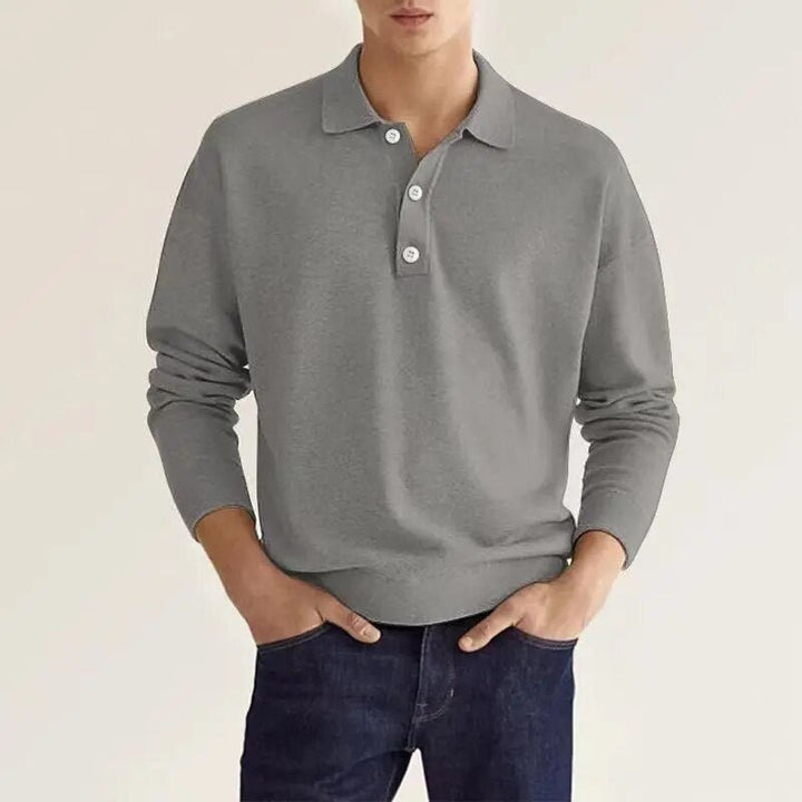 Drune | Klassische Langarm-Poloshirt für Männer