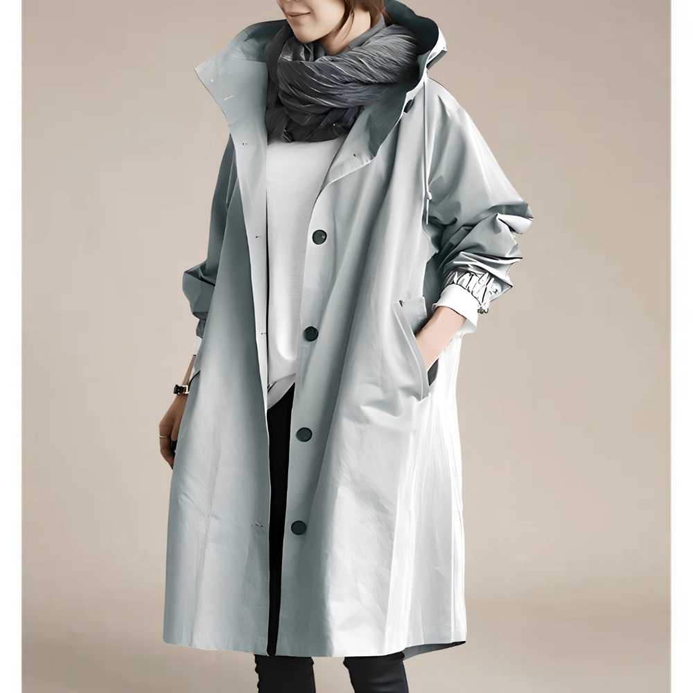 Drune | Trenchcoat Damen Leicht Wasserdicht