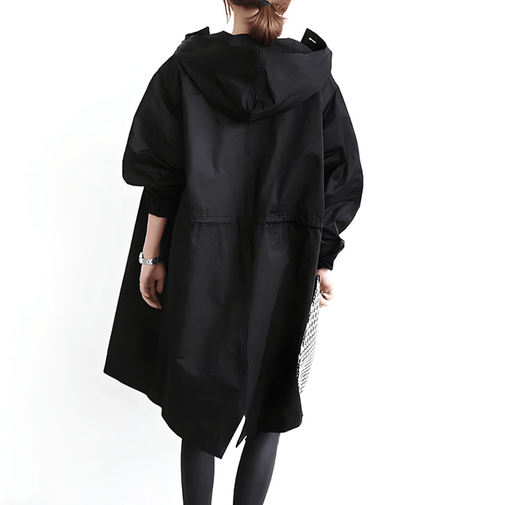 Drune | Trench Coat Damen mit Kapuze - Wetterfest