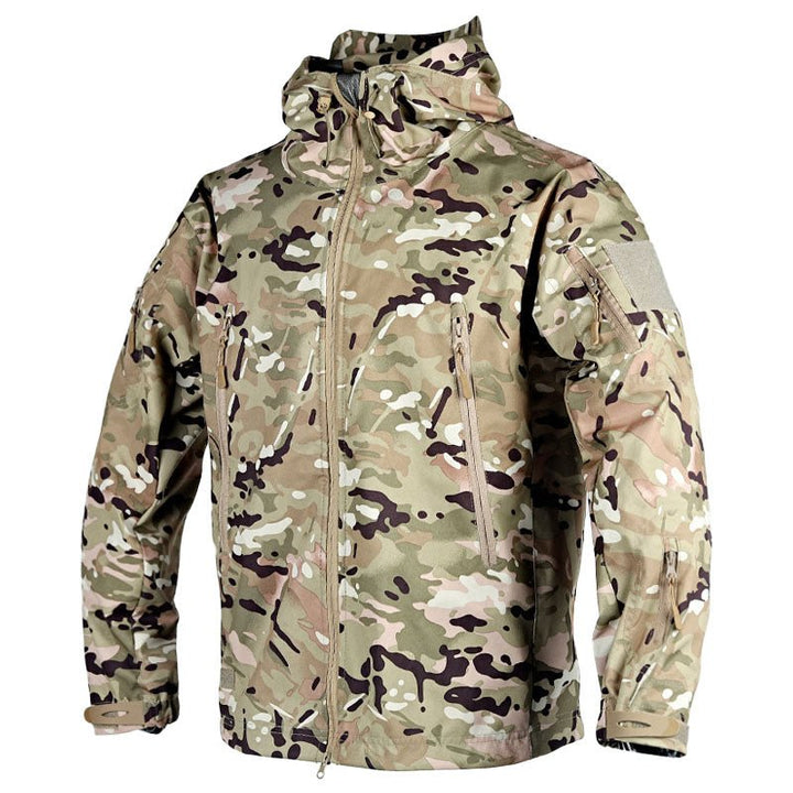 Drune | Outdoor-Jacke - Wasserabweisend - Kapuze mit Kordelzug - Verstellbare Bündchen - Zip-Taschen