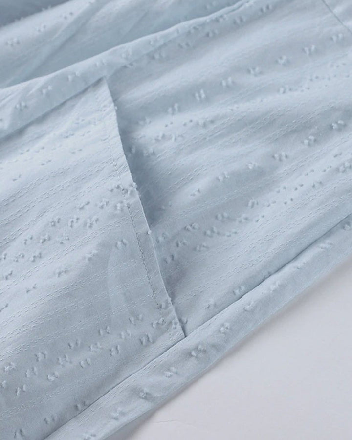 Drune | Entspannendes Boho Hemdblusenkleid mit V-Ausschnitt für Damen