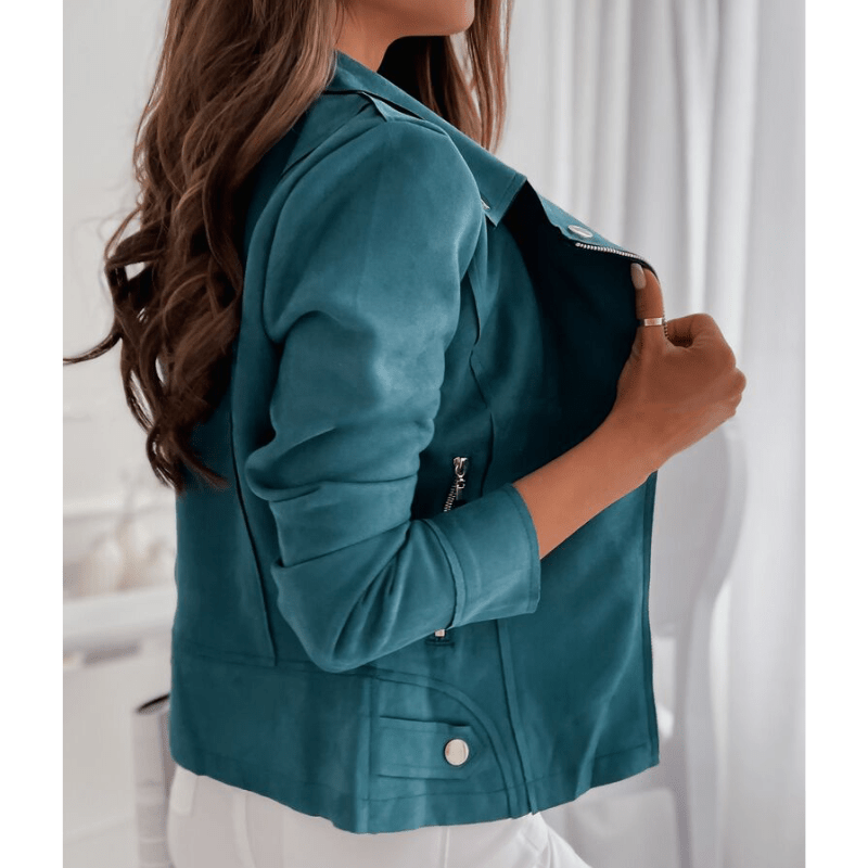 Drune | Look Moto-Jacke - Soft-Touch-Oberfläche - Leichtes Schichtstück
