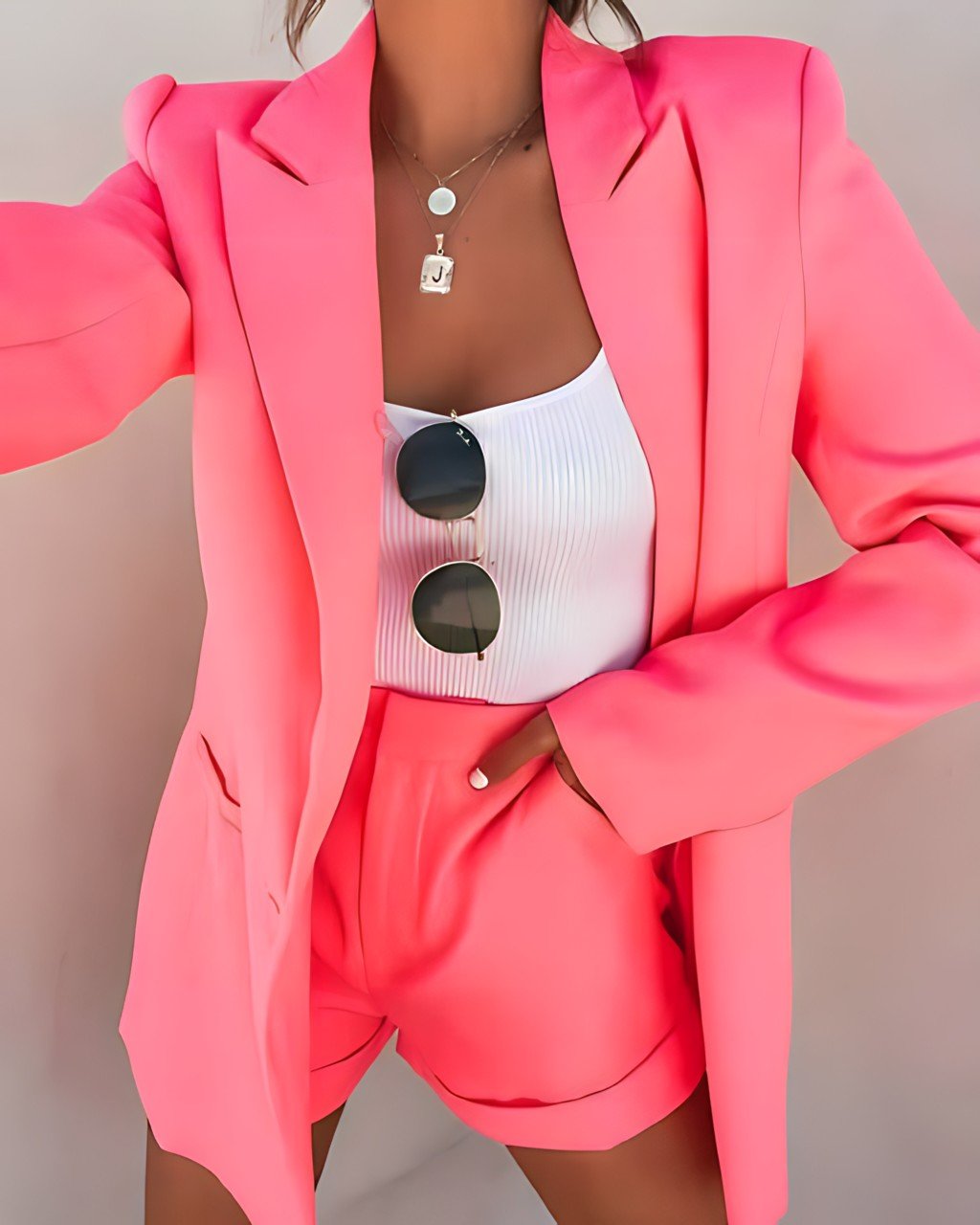 Drune | Blazer Und Shorts Satz Für Damen