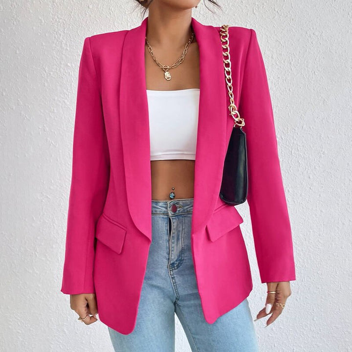 Drune | Langarm Offene Front Blazer - Moderne