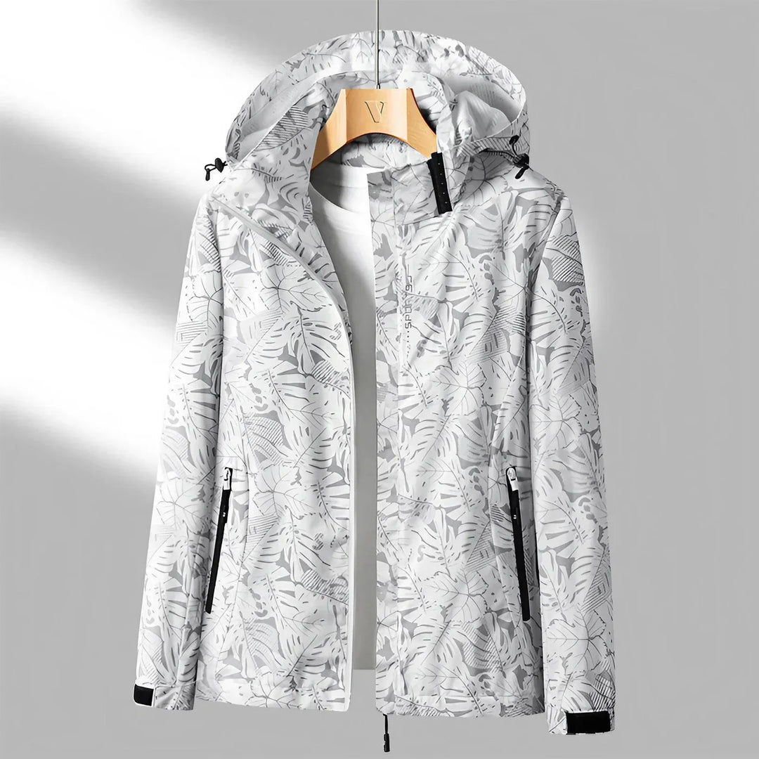 Drune | DIE BEDRUCKTE OUTDOOR - JACKE MIT KAPUZE FÜR AKTIVE TAGE MIT STIL