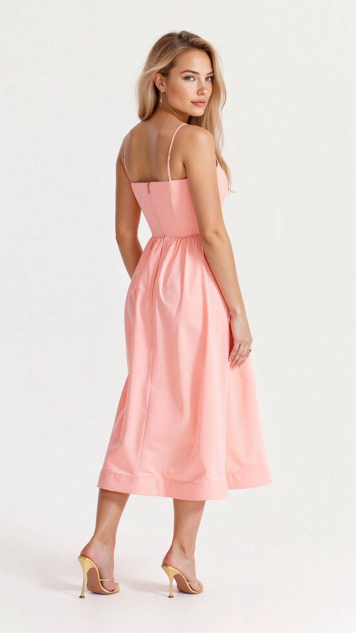 Drune | Elegantes Ärmelloses Midikleid für Damen