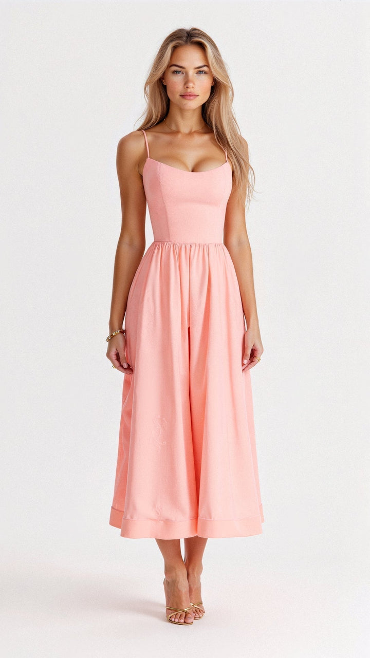 Drune | Elegantes Ärmelloses Midikleid für Damen
