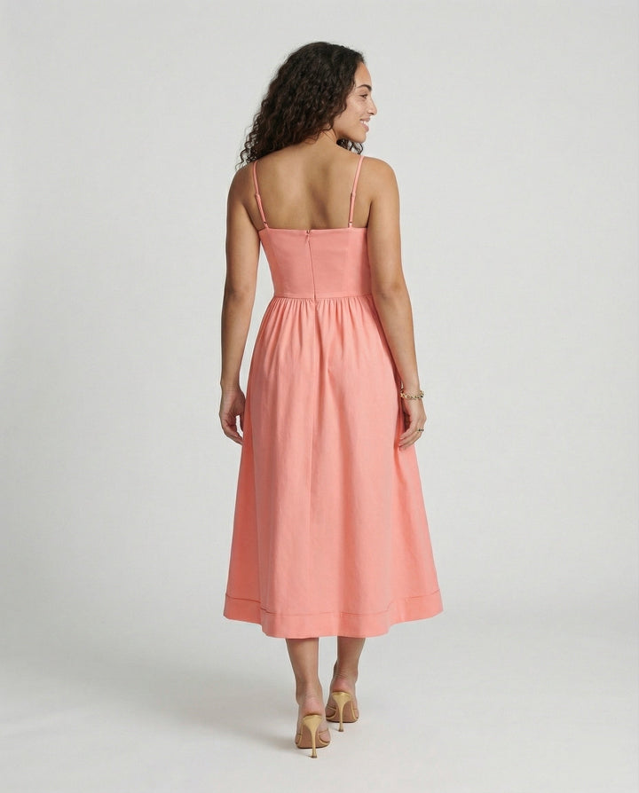 Drune | Elegantes Ärmelloses Midikleid für Damen