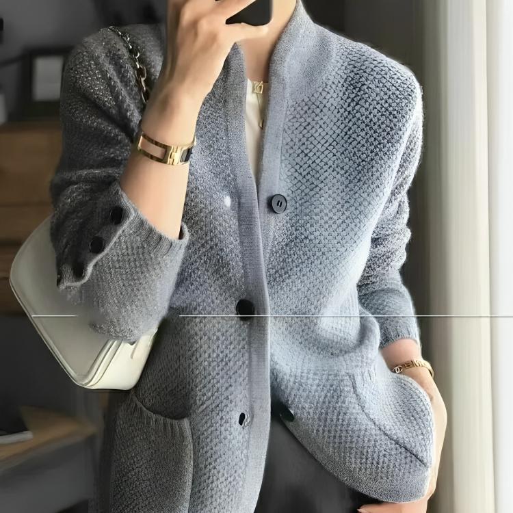 Drune | Strickjacke - Stehkragen & Knopfmanschetten - Übergangsoberbekleidung