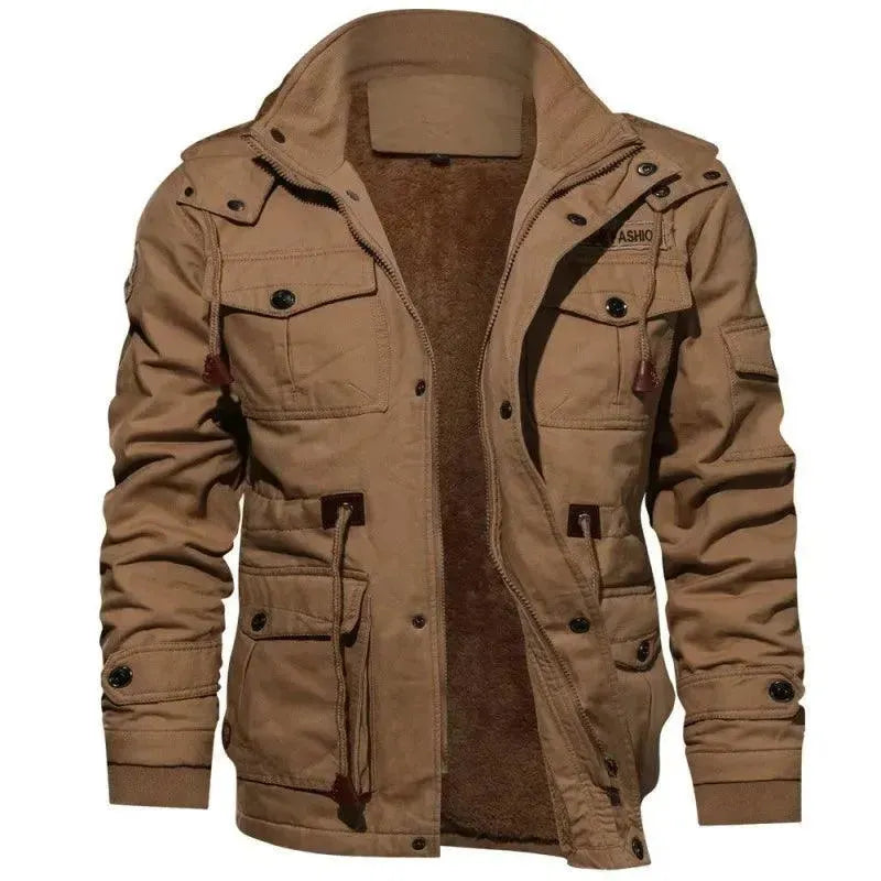 Drune | Mehrfach-Taschen Freizeit Fleece Jacke Männer