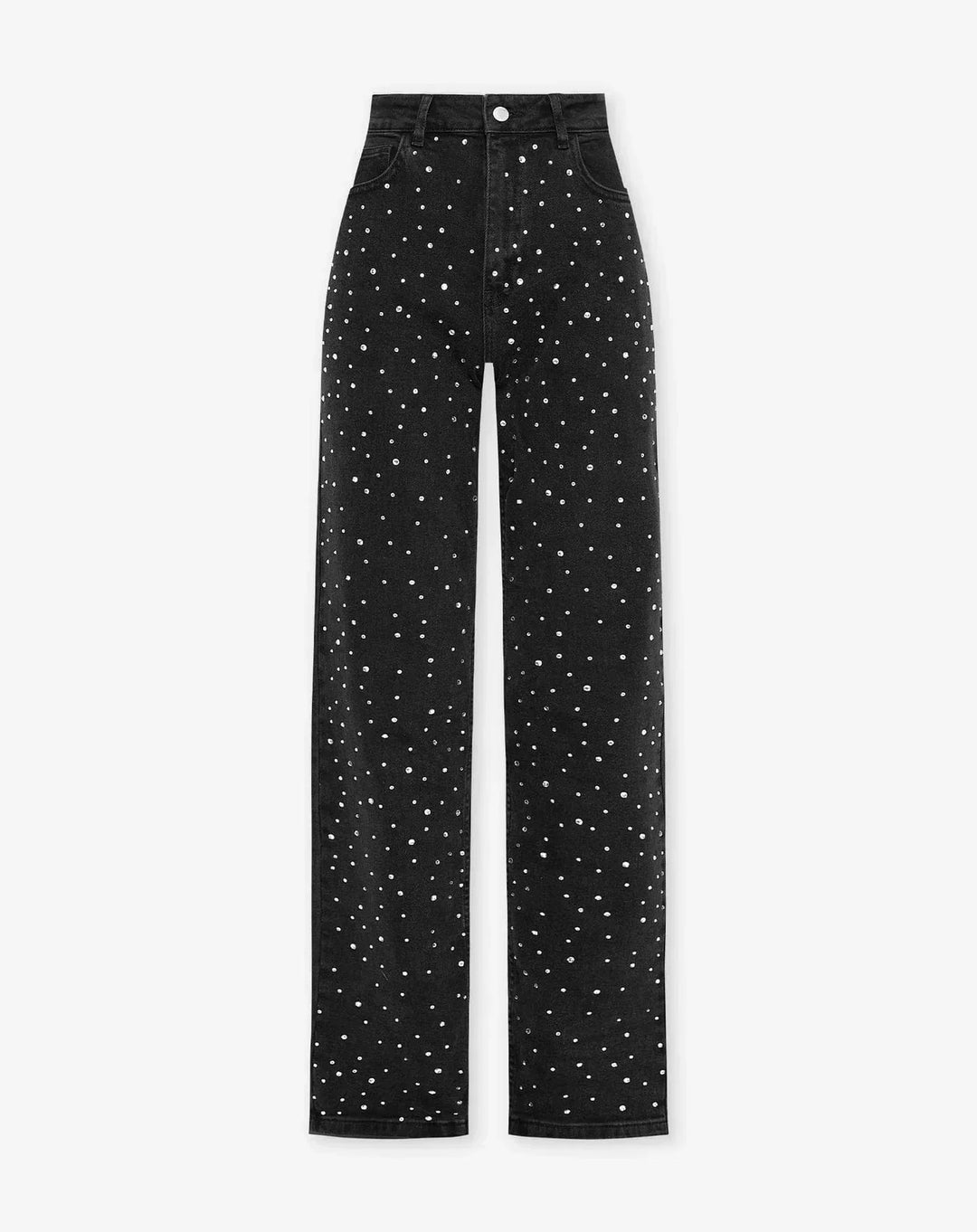 Drune | Denim Sparkle Hose mit Glitzer