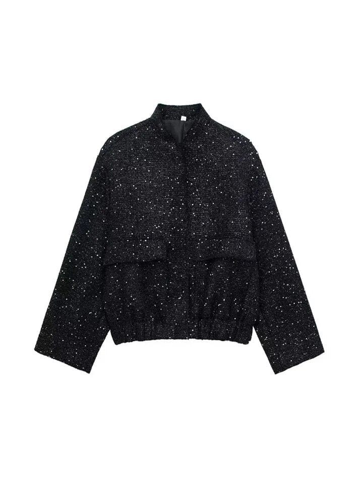 Drune | Glitzer Bomberjacke