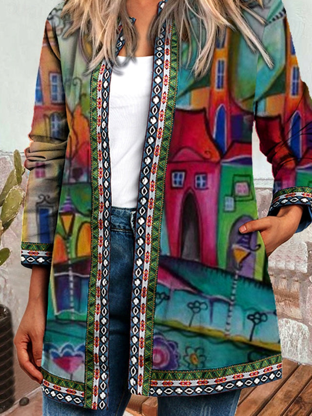 Drune | Weit Farbige Vintage Damenjacke