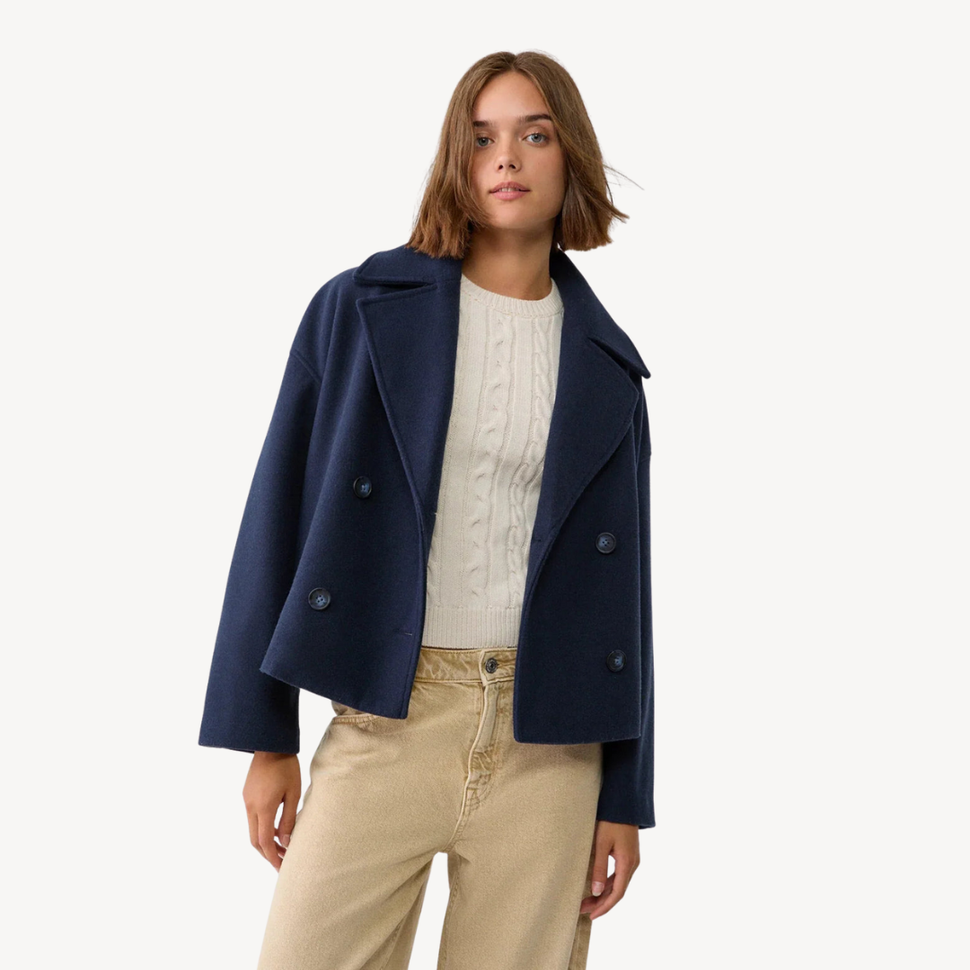 Drune | Kürzerer Woll-Peacoat für Frauen