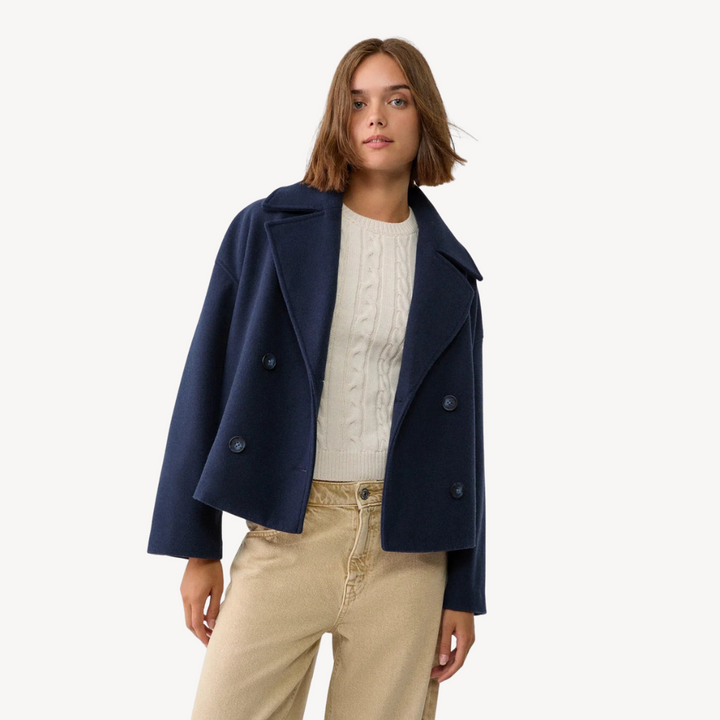 Drune | Kürzerer Woll-Peacoat für Frauen