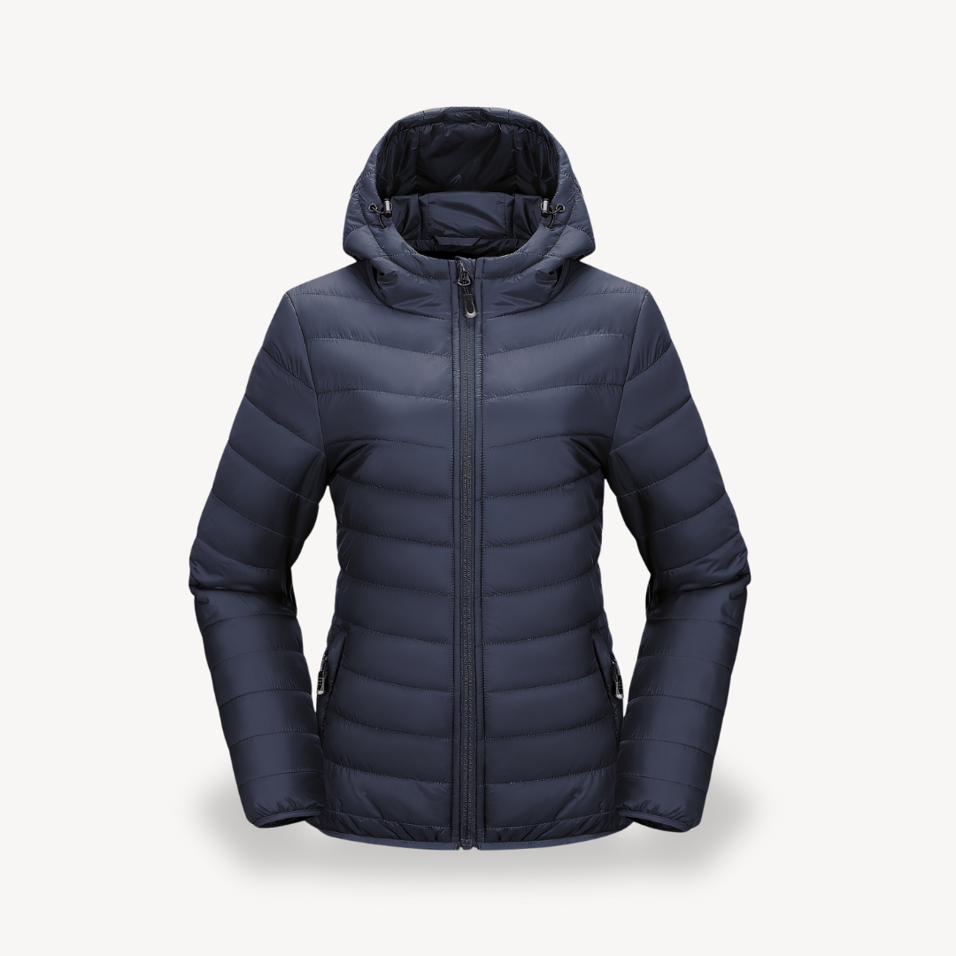 Drune | Damen Packable Puffer Jacke mit Kapuze