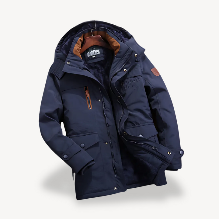 Drune | Winter Parka Jacke mit Fleece-Futter