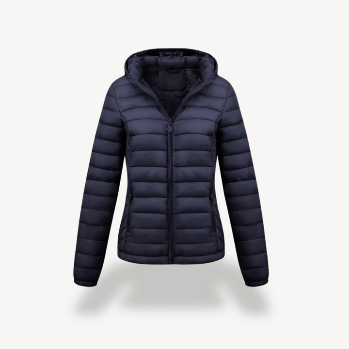 Drune | Damen gesteppte Pufferjacke mit Kapuze