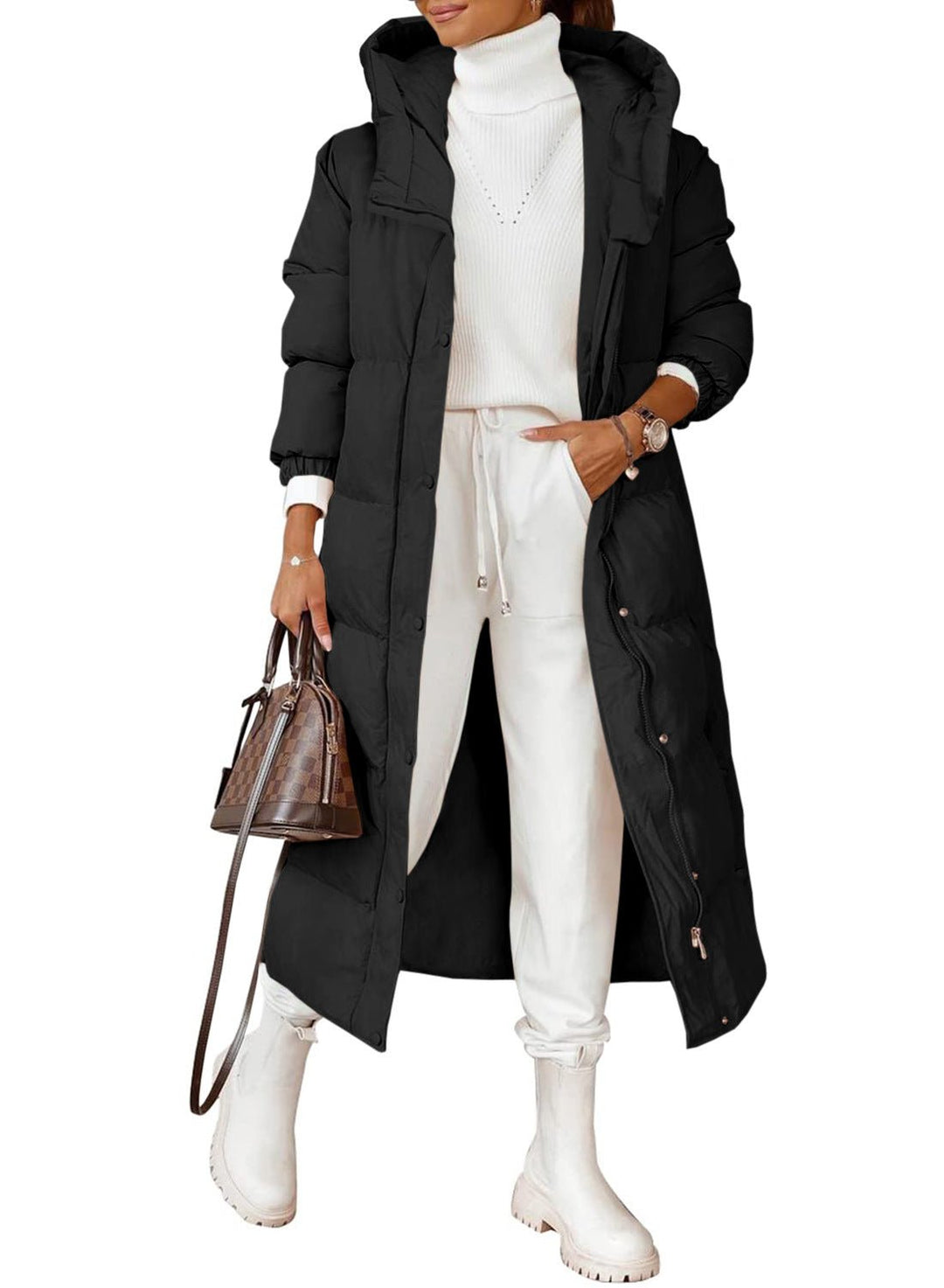 Drune | Puffer-Jacke mit Kapuze - Ultra-warme Isolation - Wasserabweisend - Winter Casual
