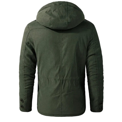 Drune | Herren Winterjacke Mit Verstellbarem Kordelzug In Der Taille