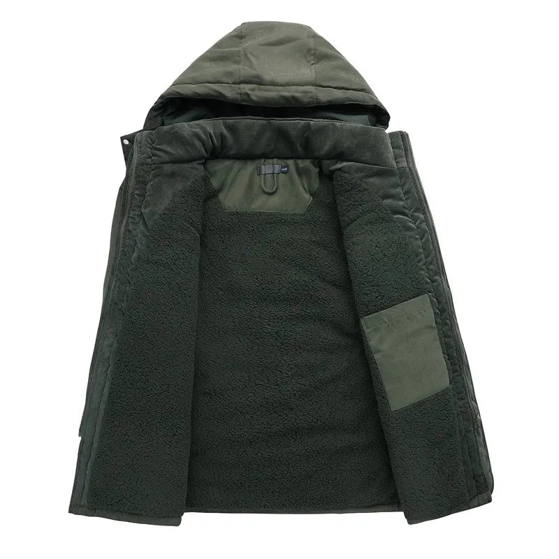 Drune | Herren Winterjacke Mit Verstellbarem Kordelzug In Der Taille