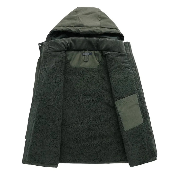 Drune | Herren Winterjacke Mit Verstellbarem Kordelzug In Der Taille
