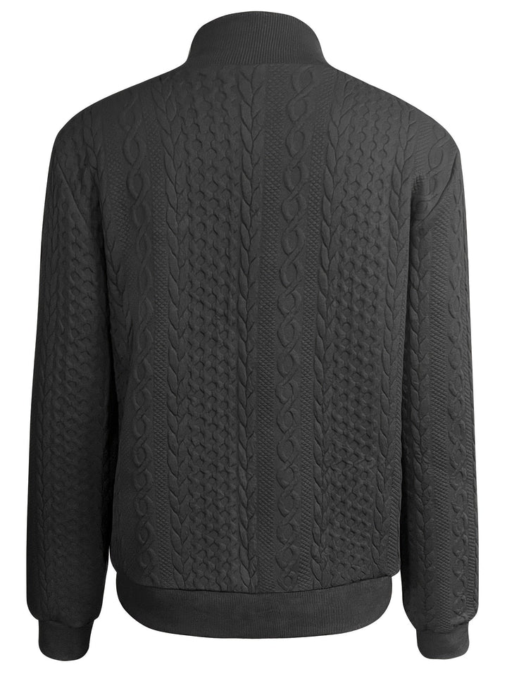 Drune | Legere Bomberjacke mit Textur und Reißverschluss