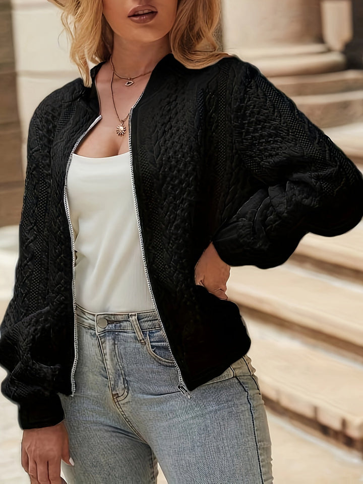 Drune | Texturierte Bomberjacke