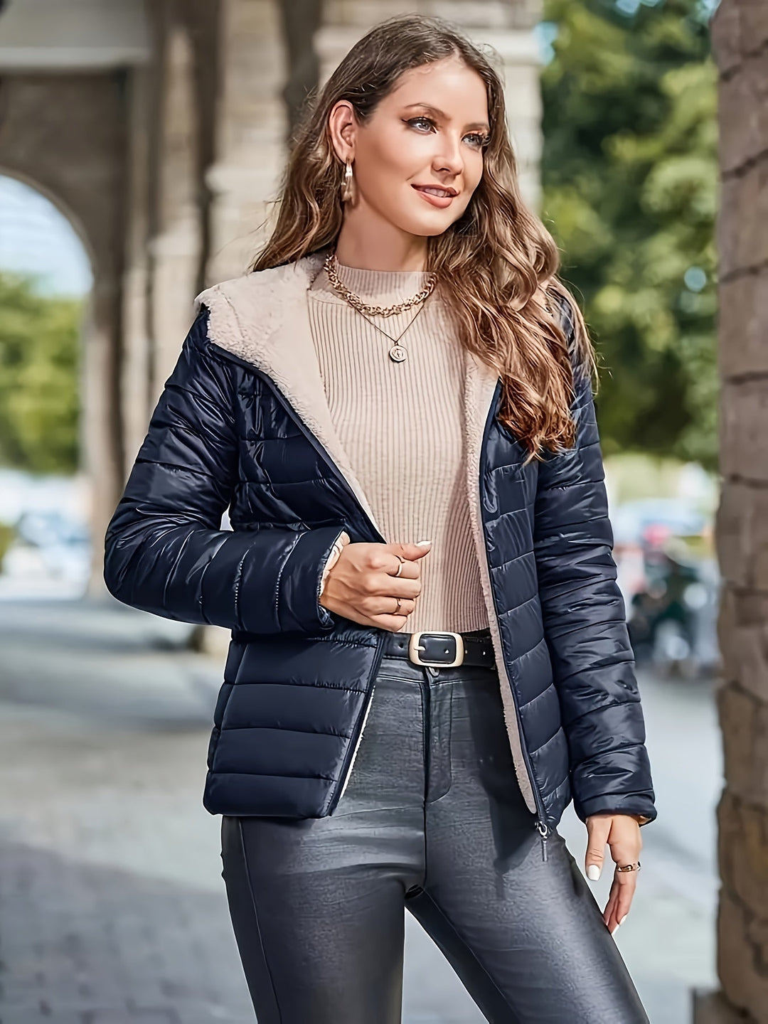 Drune | Warme gepolsterte Hoodie-Jacke