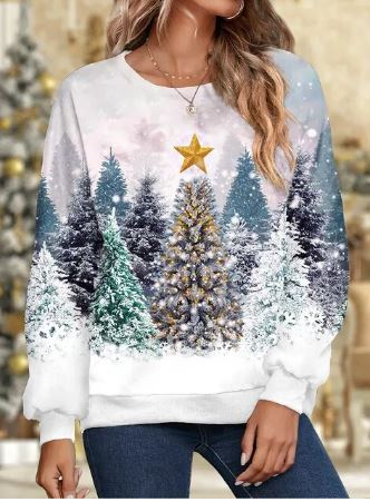 Drune – Elegantes Weihnachts-Sweatshirt, Weicher Strickstoff