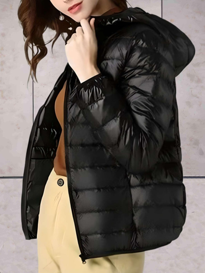Drune | Kapuzen-Pufferjacke - Packbares Design - Winterwärme - Lässige Alltagskleidung