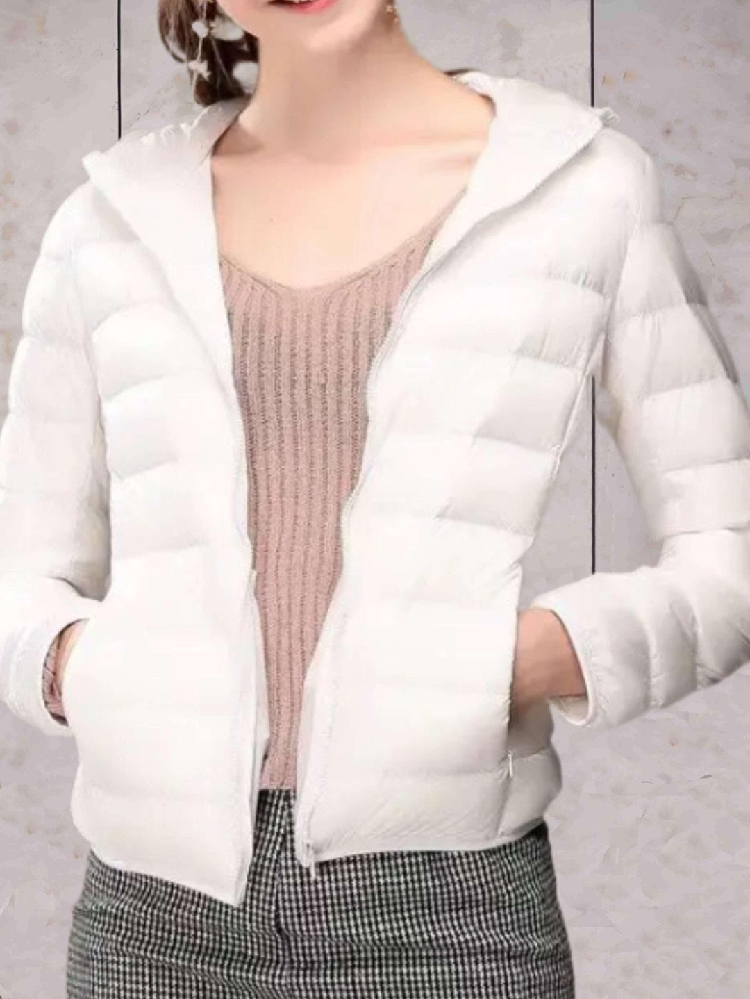 Drune | Kapuzen-Pufferjacke - Packbares Design - Winterwärme - Lässige Alltagskleidung