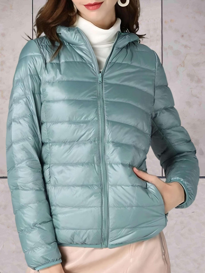 Drune | Kapuzen-Pufferjacke - Packbares Design - Winterwärme - Lässige Alltagskleidung