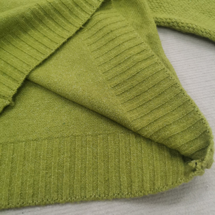 Drune | Übergroßer Strickrollkragenpullover in Grasgrün