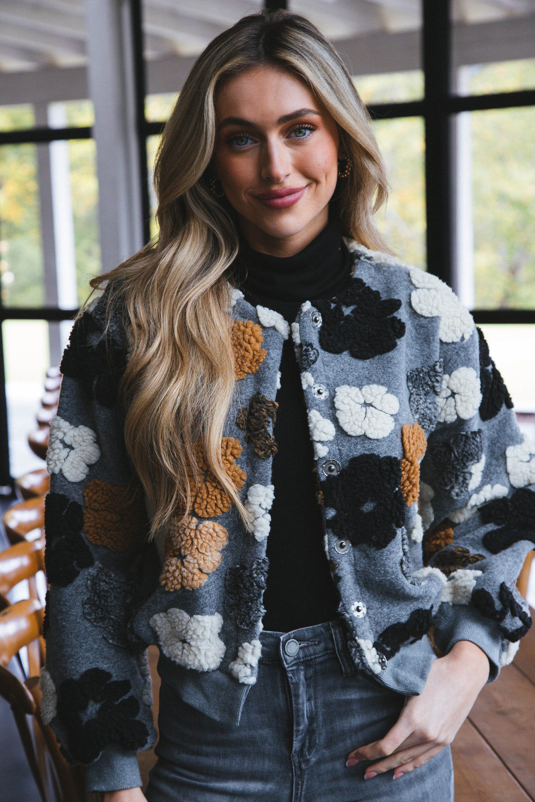 Drune | Gefrorene Blume Sherpa Jacke