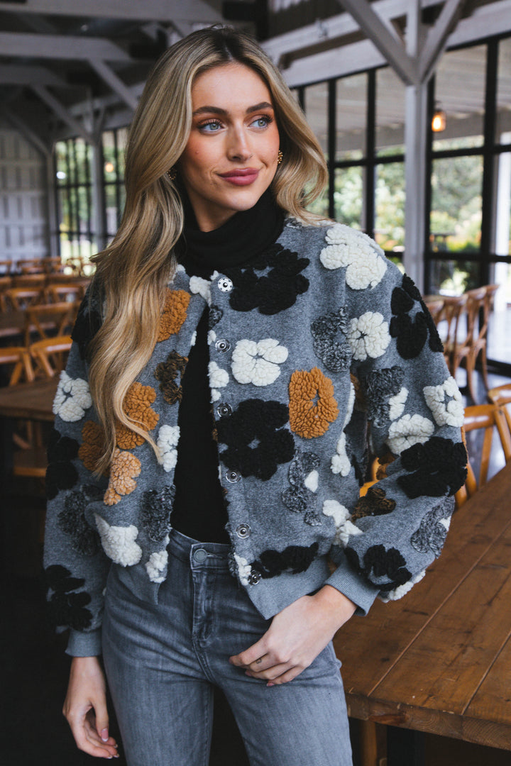 Drune | Gefrorene Blume Sherpa Jacke
