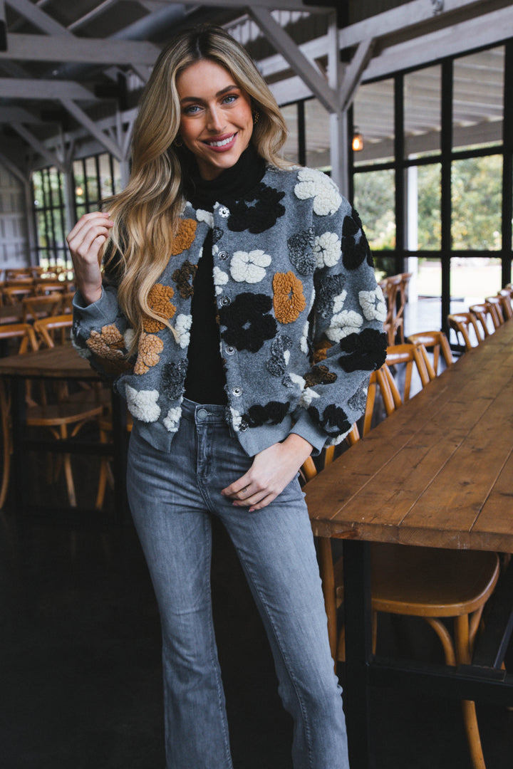 Drune | Gefrorene Blume Sherpa Jacke