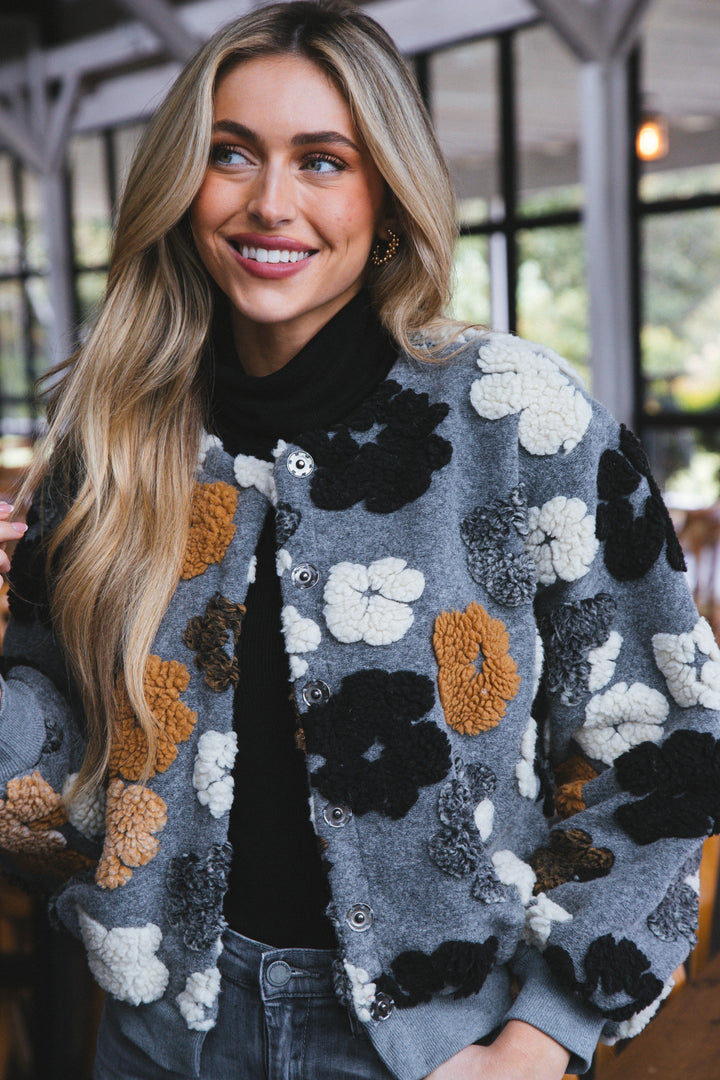 Drune | Gefrorene Blume Sherpa Jacke