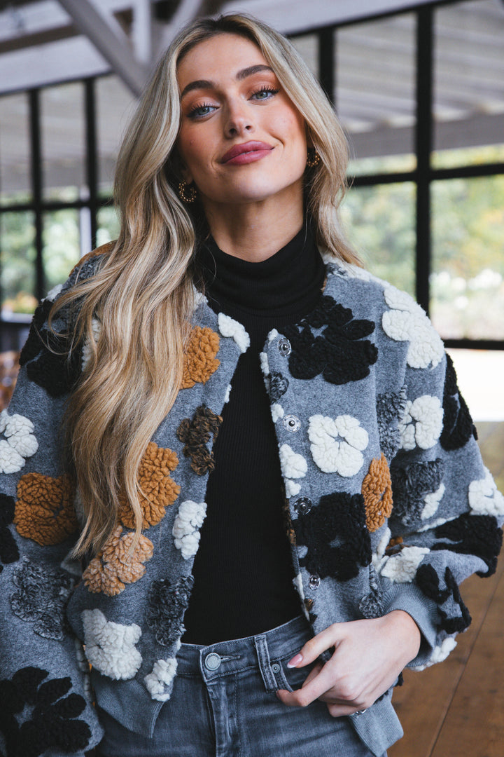 Drune | Gefrorene Blume Sherpa Jacke
