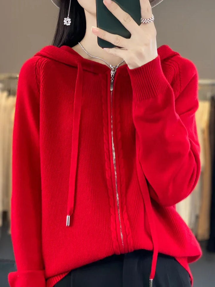 Drune | Luxuriöser Kapuzen-Cardigan