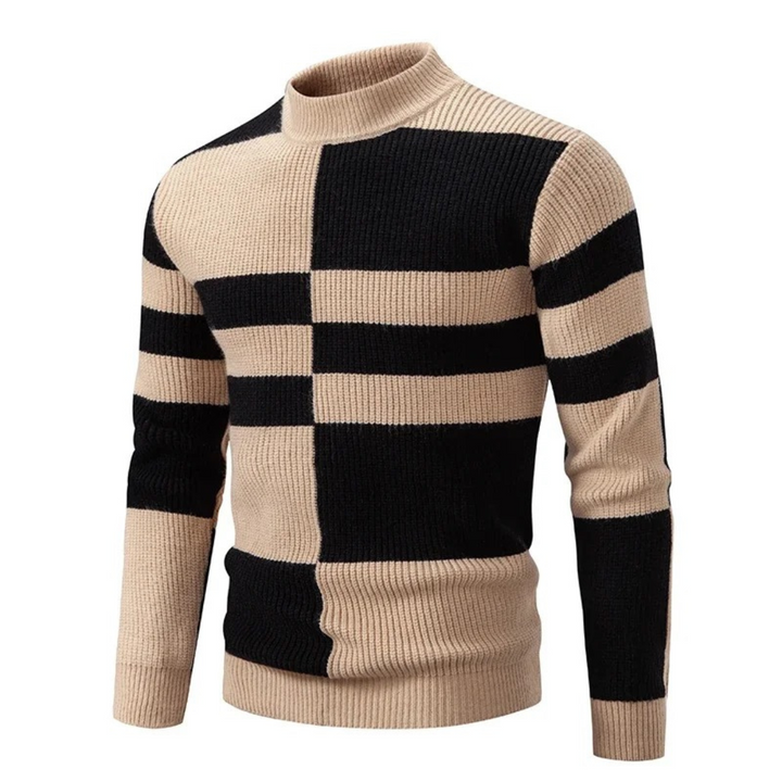 Drune | Strickpullover mit Farbblöcken Weich und Warm Modernes Design