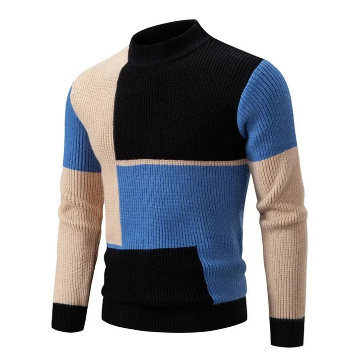 Drune | Strickpullover mit Farbblöcken Weich und Warm Modernes Design
