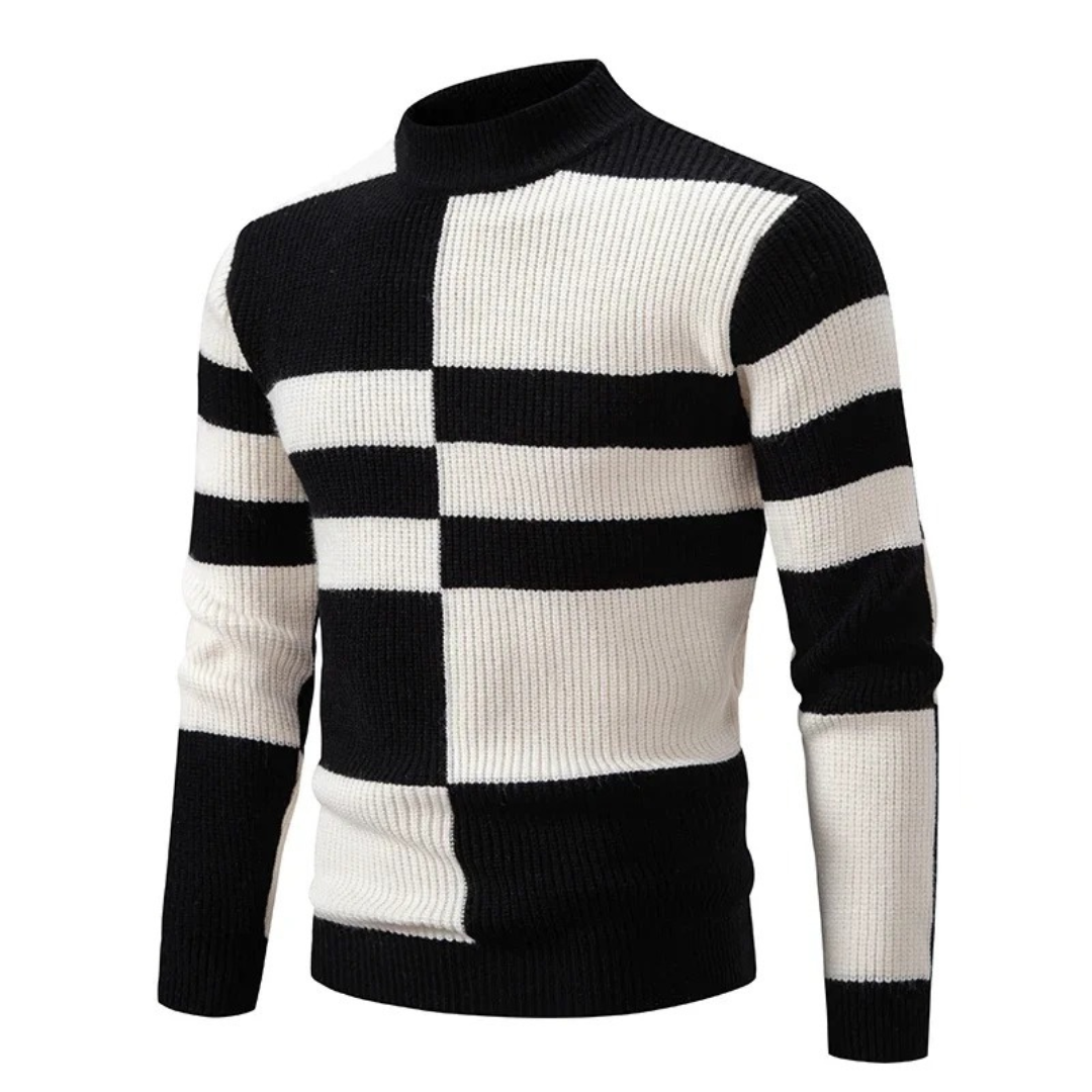 Drune | Strickpullover mit Farbblöcken Weich und Warm Modernes Design